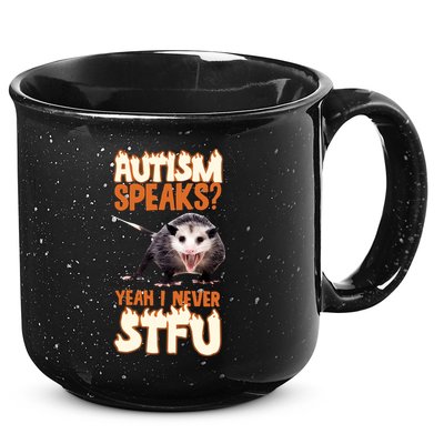Autism Speaks Yeah I Never Stfu 15oz Campfire Ceramic Mug