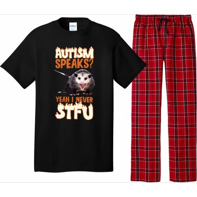 Autism Speaks Yeah I Never Stfu Pajama Set