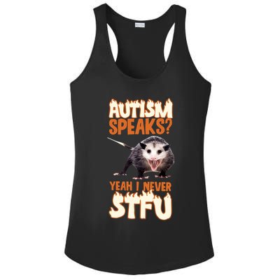 Autism Speaks Yeah I Never Stfu Ladies PosiCharge Competitor Racerback Tank
