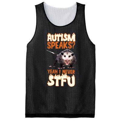 Autism Speaks Yeah I Never Stfu Mesh Reversible Basketball Jersey Tank