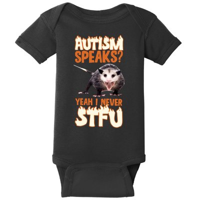 Autism Speaks Yeah I Never Stfu Baby Bodysuit