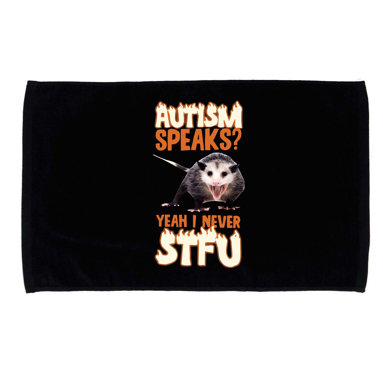 Autism Speaks Yeah I Never Stfu Microfiber Hand Towel