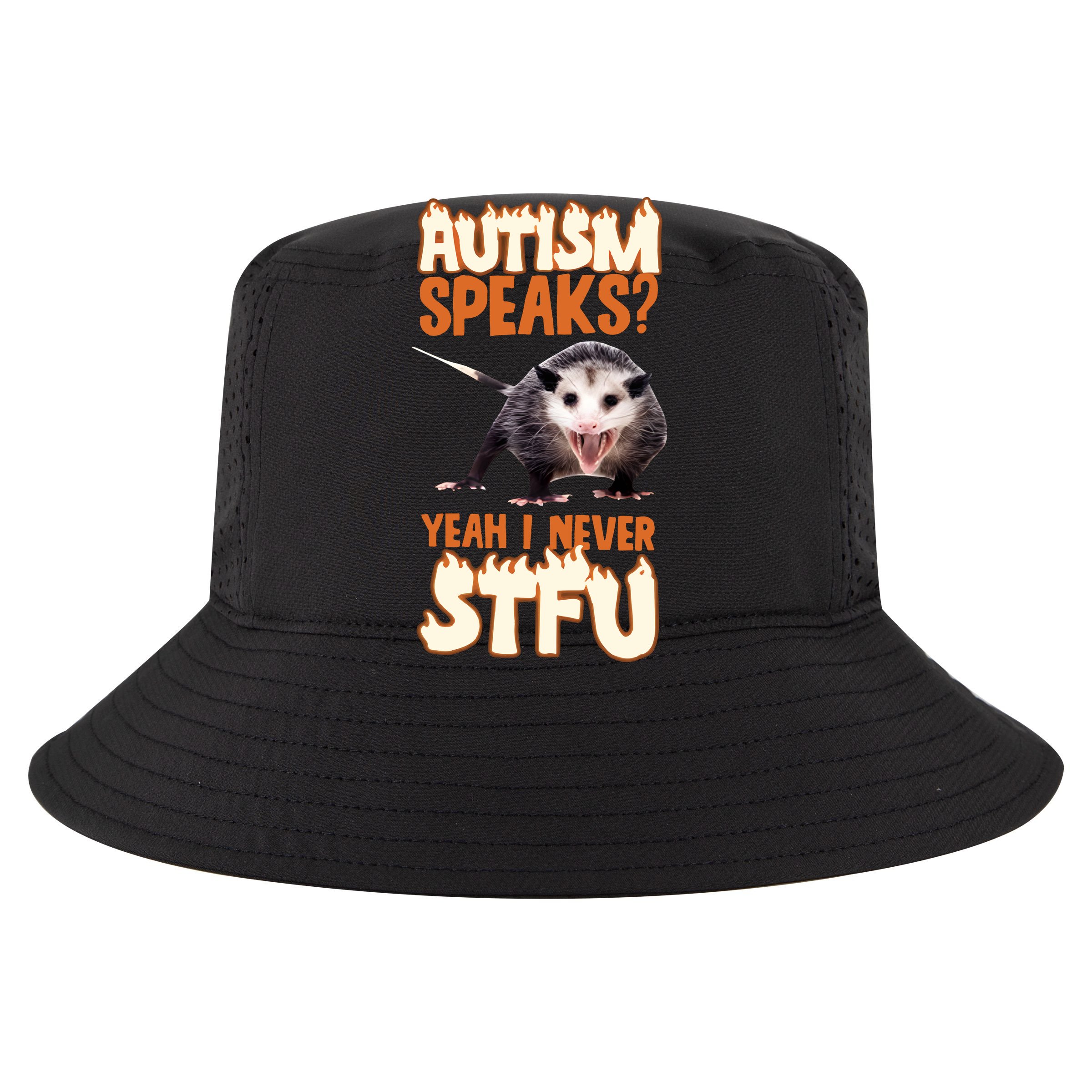 Autism Speaks Yeah I Never Stfu Cropped Pullover Crew