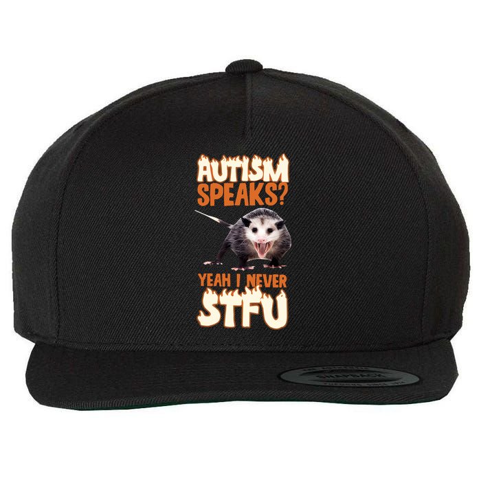 Autism Speaks Yeah I Never Stfu Wool Snapback Cap