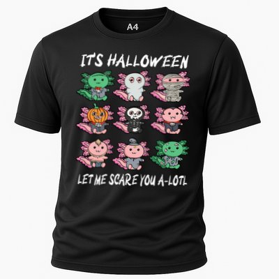 Axolotl Scare You A-Lotl Girl Boy Axolotl Halloween Cooling Performance Crew T-Shirt