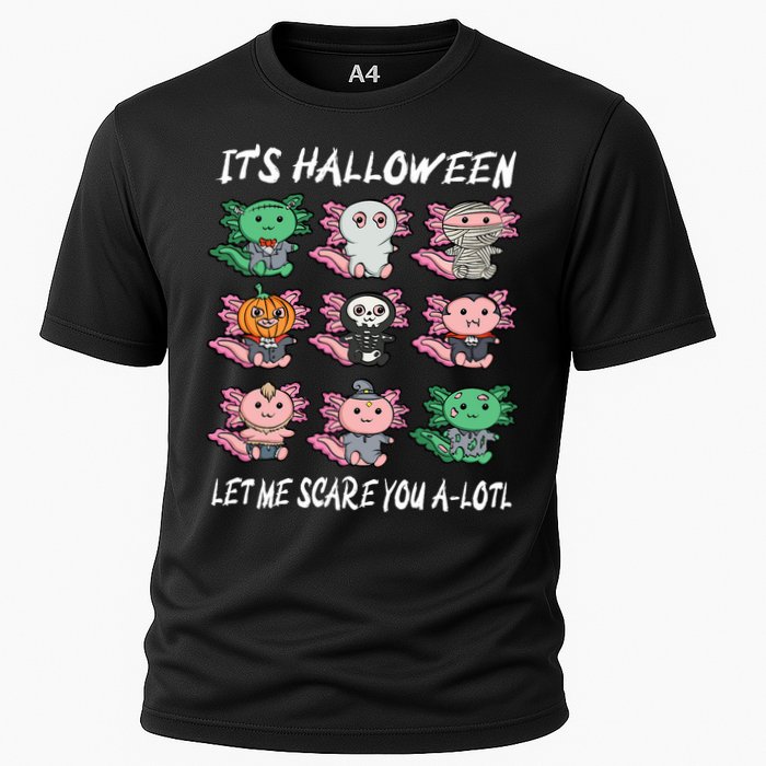 Axolotl Scare You A-Lotl Girl Boy Axolotl Halloween Cooling Performance Crew T-Shirt