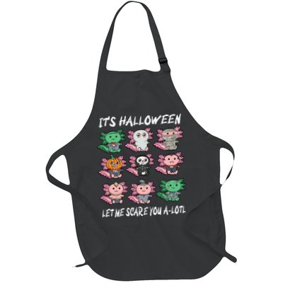 Axolotl Scare You A-Lotl Girl Boy Axolotl Halloween Apron