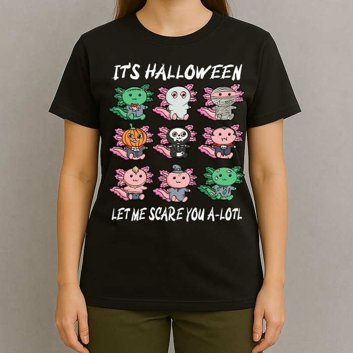 Axolotl Scare You A-Lotl Girl Boy Axolotl Halloween T-Shirt