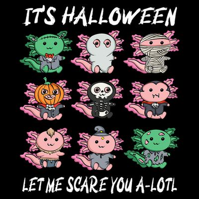 Axolotl Scare You A-Lotl Girl Boy Axolotl Halloween T-Shirt