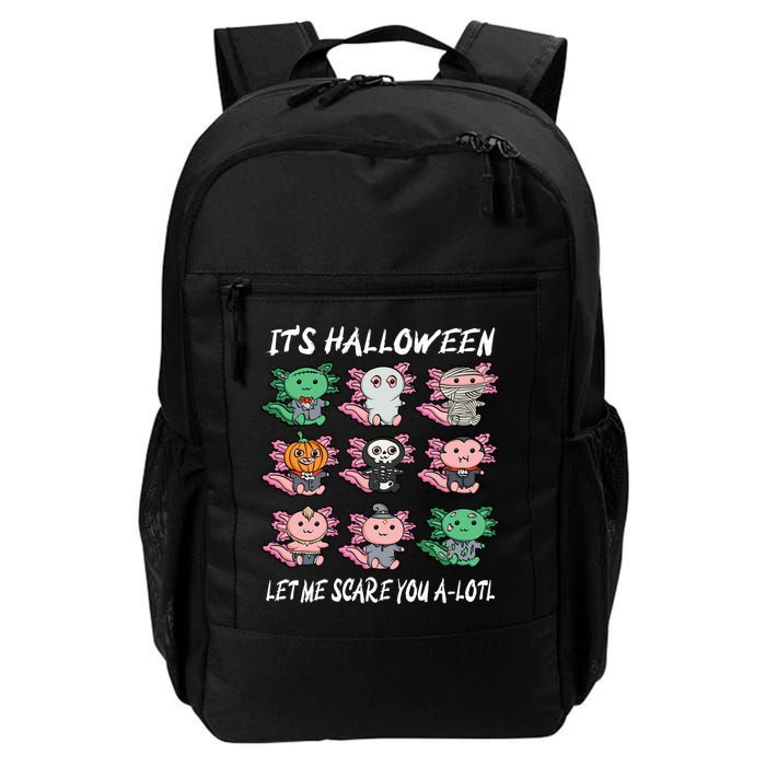 Axolotl Scare You A-Lotl Girl Boy Axolotl Halloween Backpack