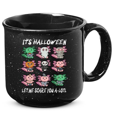 Axolotl Scare You A-Lotl Girl Boy Axolotl Halloween 15oz Campfire Ceramic Mug