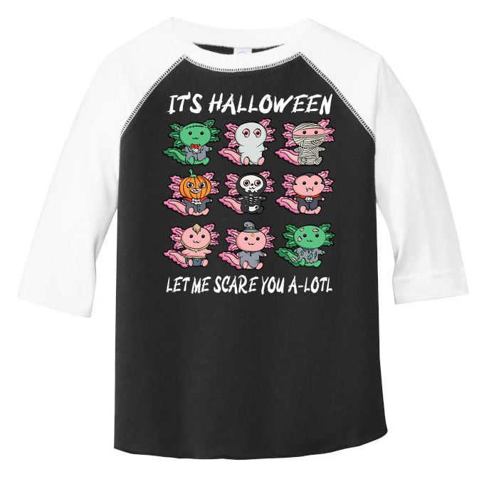 Axolotl Scare You A-Lotl Girl Boy Axolotl Halloween Toddler Fine Jersey T-Shirt