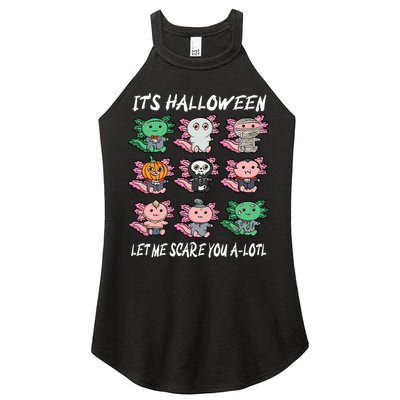 Axolotl Scare You A-Lotl Girl Boy Axolotl Halloween Women's Perfect Tri Rocker Tank