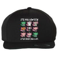 Axolotl Scare You A-Lotl Girl Boy Axolotl Halloween Wool Snapback Cap