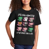 Axolotl Scare You A-Lotl Girl Boy Axolotl Halloween Kids T-Shirt
