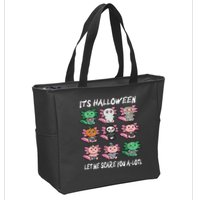 Axolotl Scare You A-Lotl Girl Boy Axolotl Halloween Zip Tote Bag