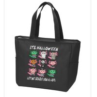Axolotl Scare You A-Lotl Girl Boy Axolotl Halloween Zip Tote Bag