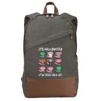 Axolotl Scare You A-Lotl Girl Boy Axolotl Halloween Cotton Canvas Backpack