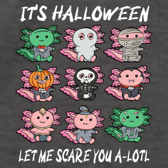 Axolotl Scare You A-Lotl Girl Boy Axolotl Halloween Vector Backpack