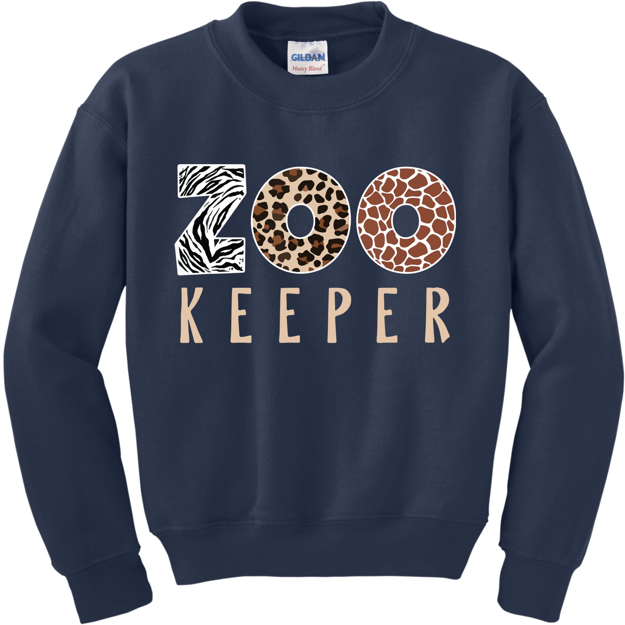 African Savanna Zoo Animal Costume Zookeeper Kids Sweatshirt