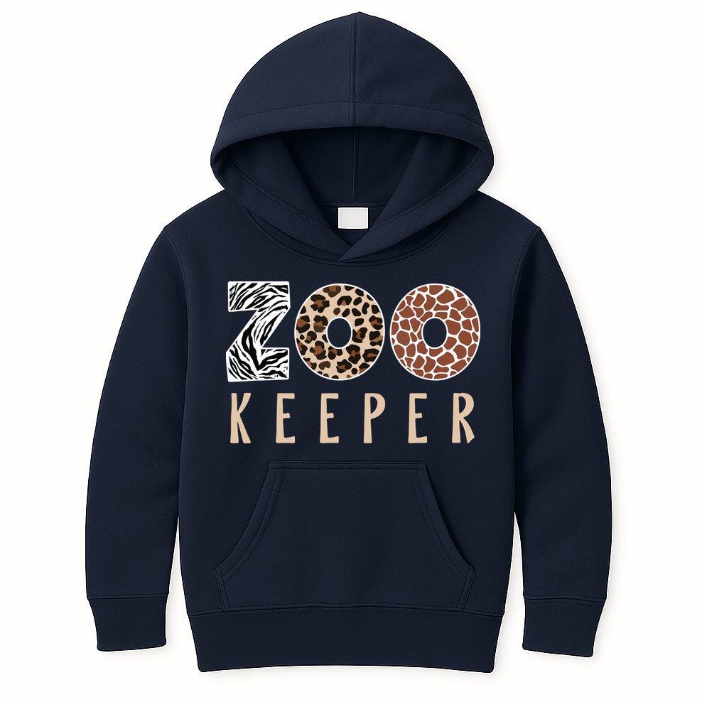 African Savanna Zoo Animal Costume Zookeeper Kids Hoodie