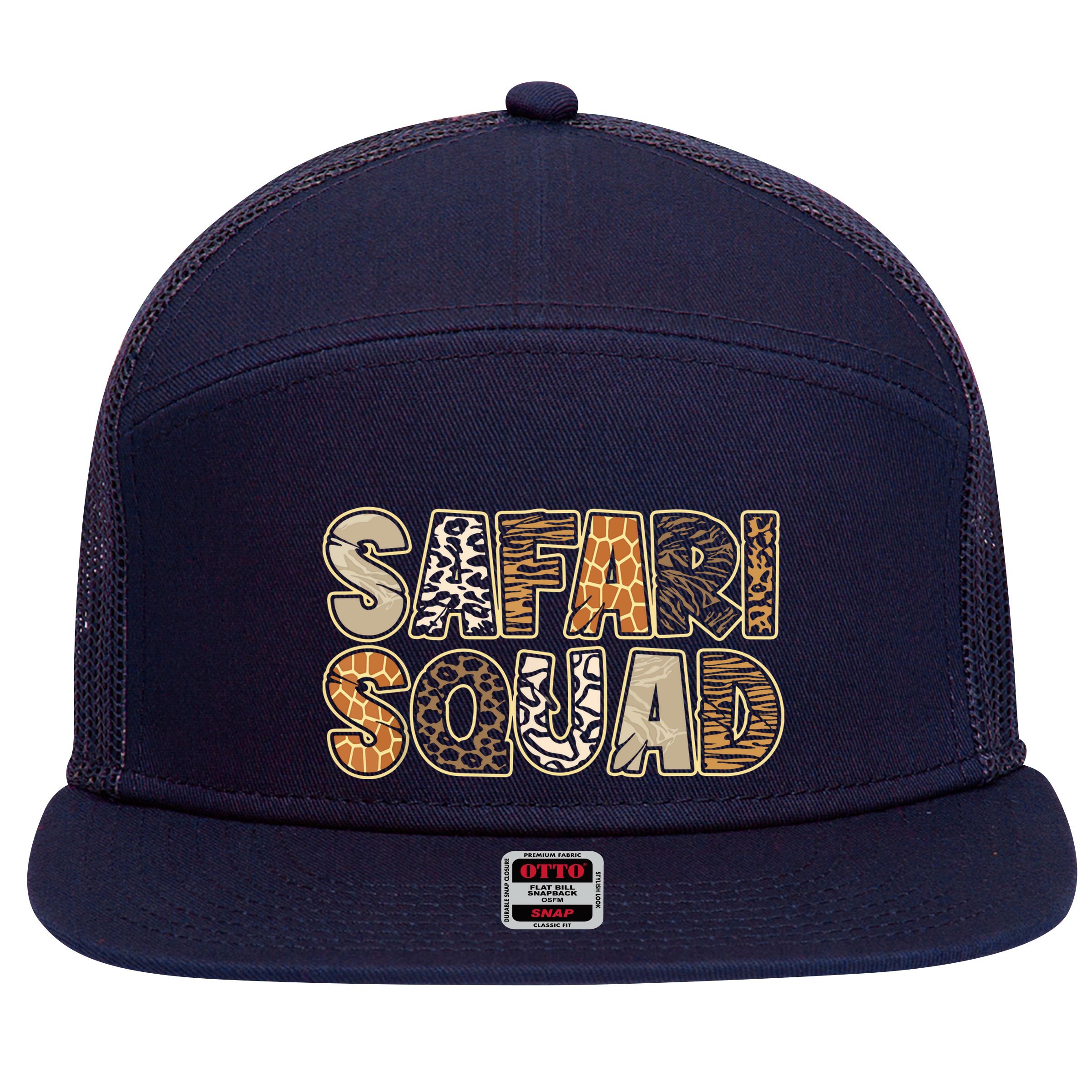 Arfica Safari Zoo Safari Squad 7 Panel Mesh Trucker Snapback Hat