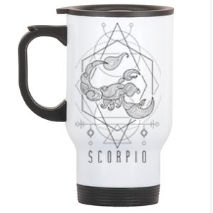 Astrological Symbol Zodiac Sign Scorpio Gift Stainless Steel Travel Mug