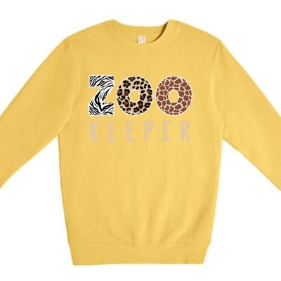 African Savanna Zoo Animal Costume Zookeeper Gift Premium Crewneck Sweatshirt