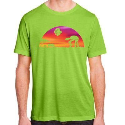 AT-AT Death Star Sunrise Silhouette Adult ChromaSoft Performance T-Shirt