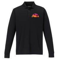 AT-AT Death Star Sunrise Silhouette Performance Long Sleeve Polo