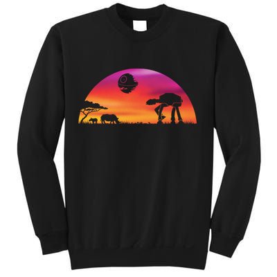 AT-AT Death Star Sunrise Silhouette Sweatshirt