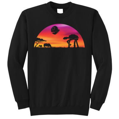 AT-AT Death Star Sunrise Silhouette Sweatshirt