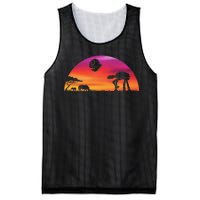 AT-AT Death Star Sunrise Silhouette Mesh Reversible Basketball Jersey Tank