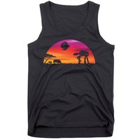 AT-AT Death Star Sunrise Silhouette Tank Top