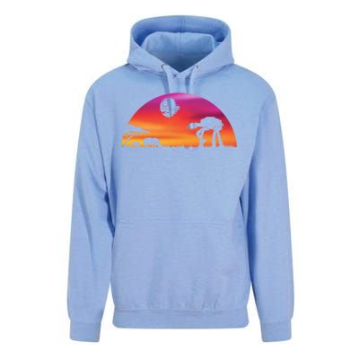 AT-AT Death Star Sunrise Silhouette Unisex Surf Hoodie