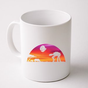 AT-AT Death Star Sunrise Silhouette Coffee Mug