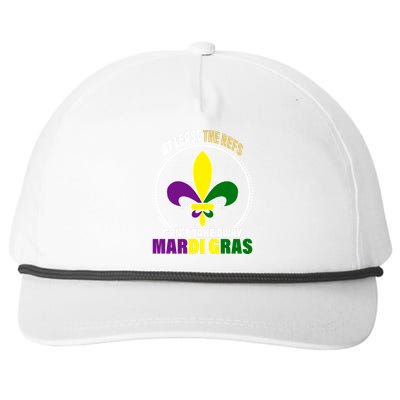 At Least The Refs Can't Take Away Mardi Gras Snapback Five-Panel Rope Hat