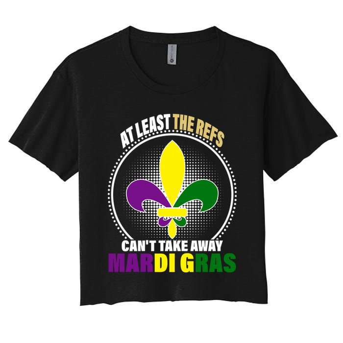 At Least The Refs Can't Take Away Mardi Gras Crop Top