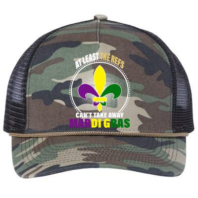 At Least The Refs Can't Take Away Mardi Gras Retro Rope Trucker Hat Cap