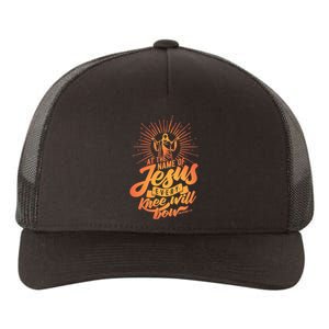 At The Name Of Jesus Every Knee Will Bow Yupoong Adult 5-Panel Trucker Hat