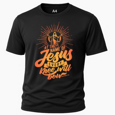 At The Name Of Jesus Every Knee Will Bow Performance Shirt