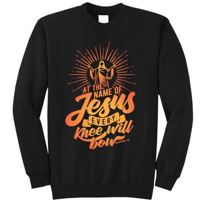 At The Name Of Jesus Every Knee Will Bow Sweatshirt