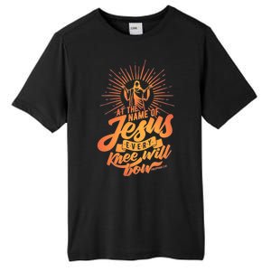 At The Name Of Jesus Every Knee Will Bow Tall Fusion ChromaSoft Performance T-Shirt