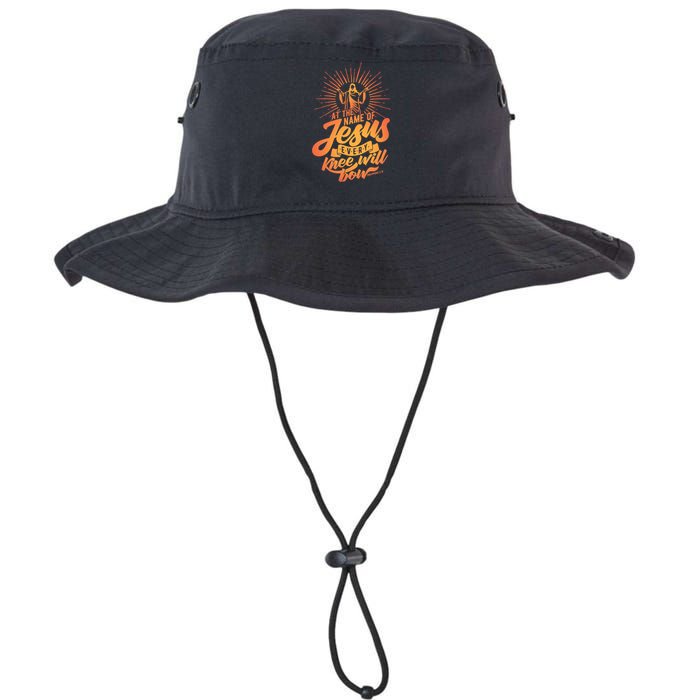 At The Name Of Jesus Every Knee Will Bow Legacy Cool Fit Booney Bucket Hat