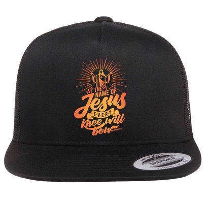 At The Name Of Jesus Every Knee Will Bow Flatbill Hat