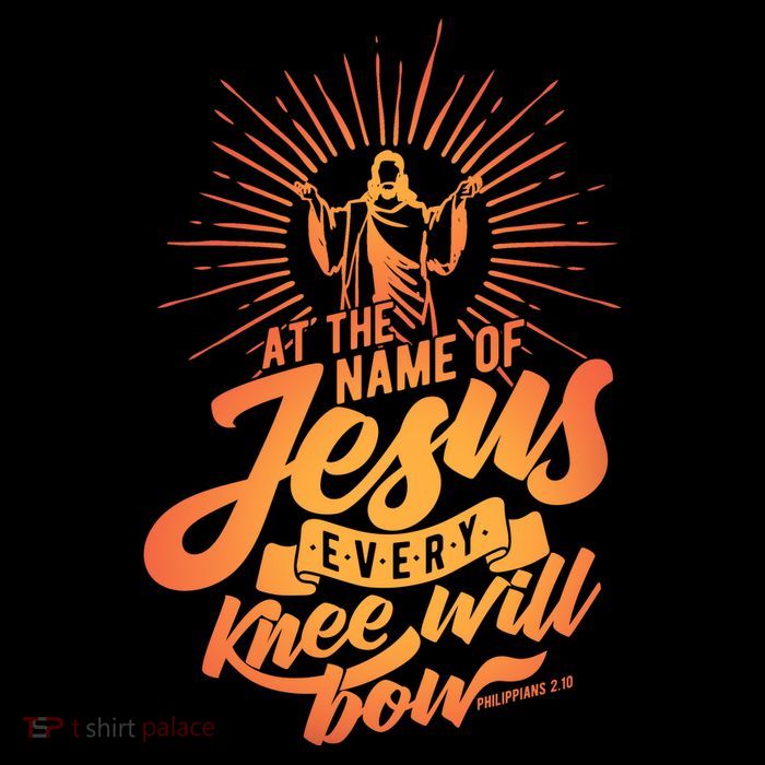 At The Name Of Jesus Every Knee Will Bow Cooling Performance Long Sleeve Crew
