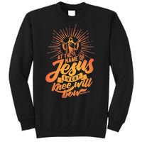 At The Name Of Jesus Every Knee Will Bow Tall Sweatshirt