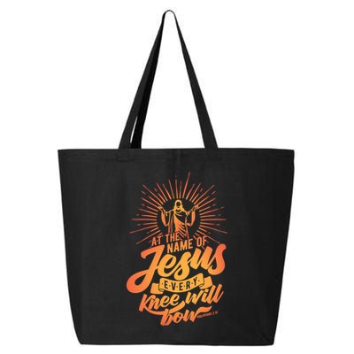At The Name Of Jesus Every Knee Will Bow 25L Jumbo Tote