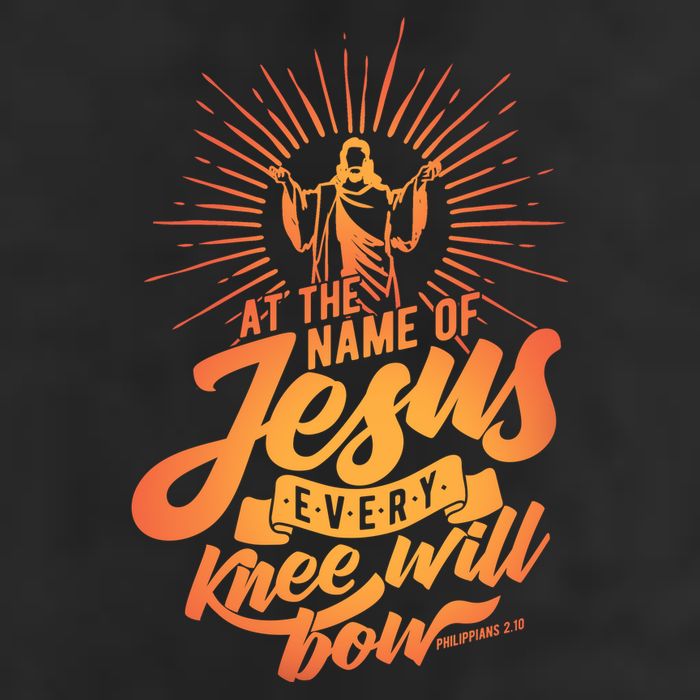 At The Name Of Jesus Every Knee Will Bow 25L Jumbo Tote