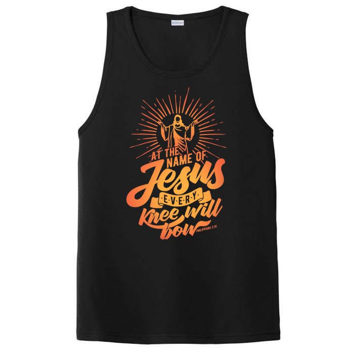 At The Name Of Jesus Every Knee Will Bow PosiCharge Competitor Tank